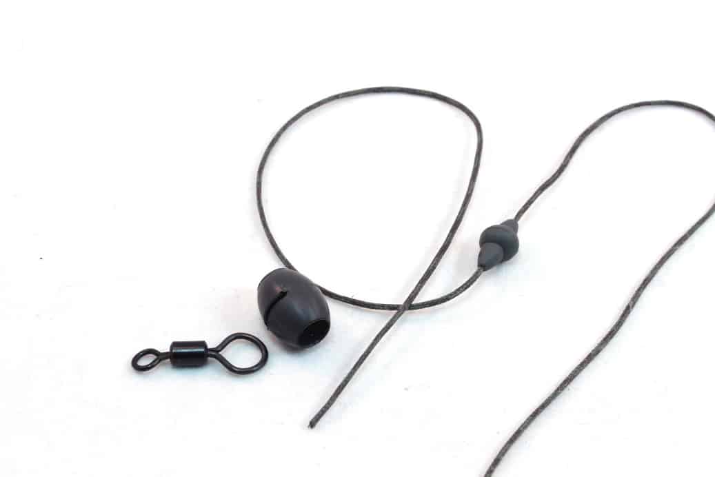 PB Products Downforce Tungsten Sliding Naked Chod bead and ring swivel, swivel and bead