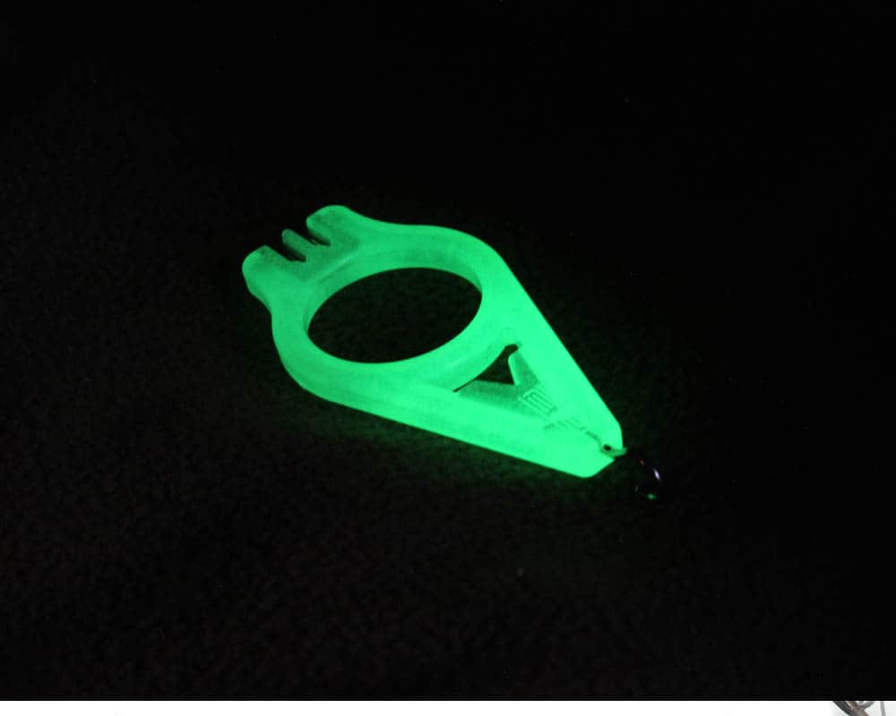 PB Products Glow in the Dark Multi Rig tool, in the dark