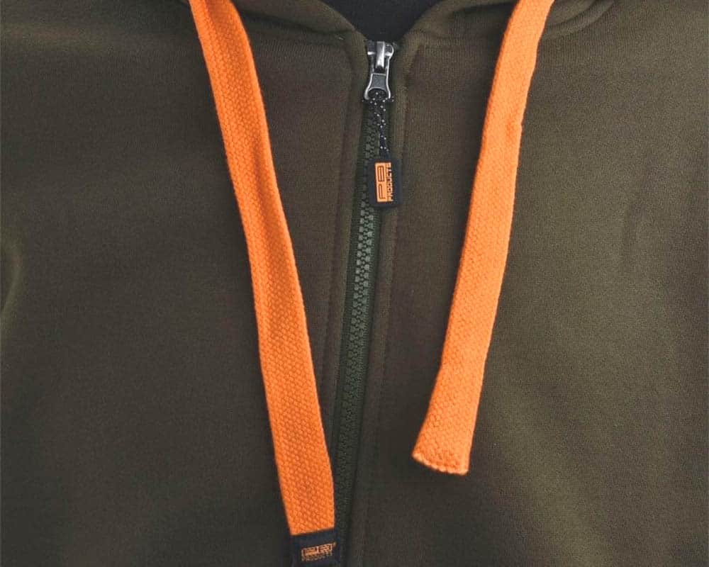 PB Products zipped hoodie, zipper detail