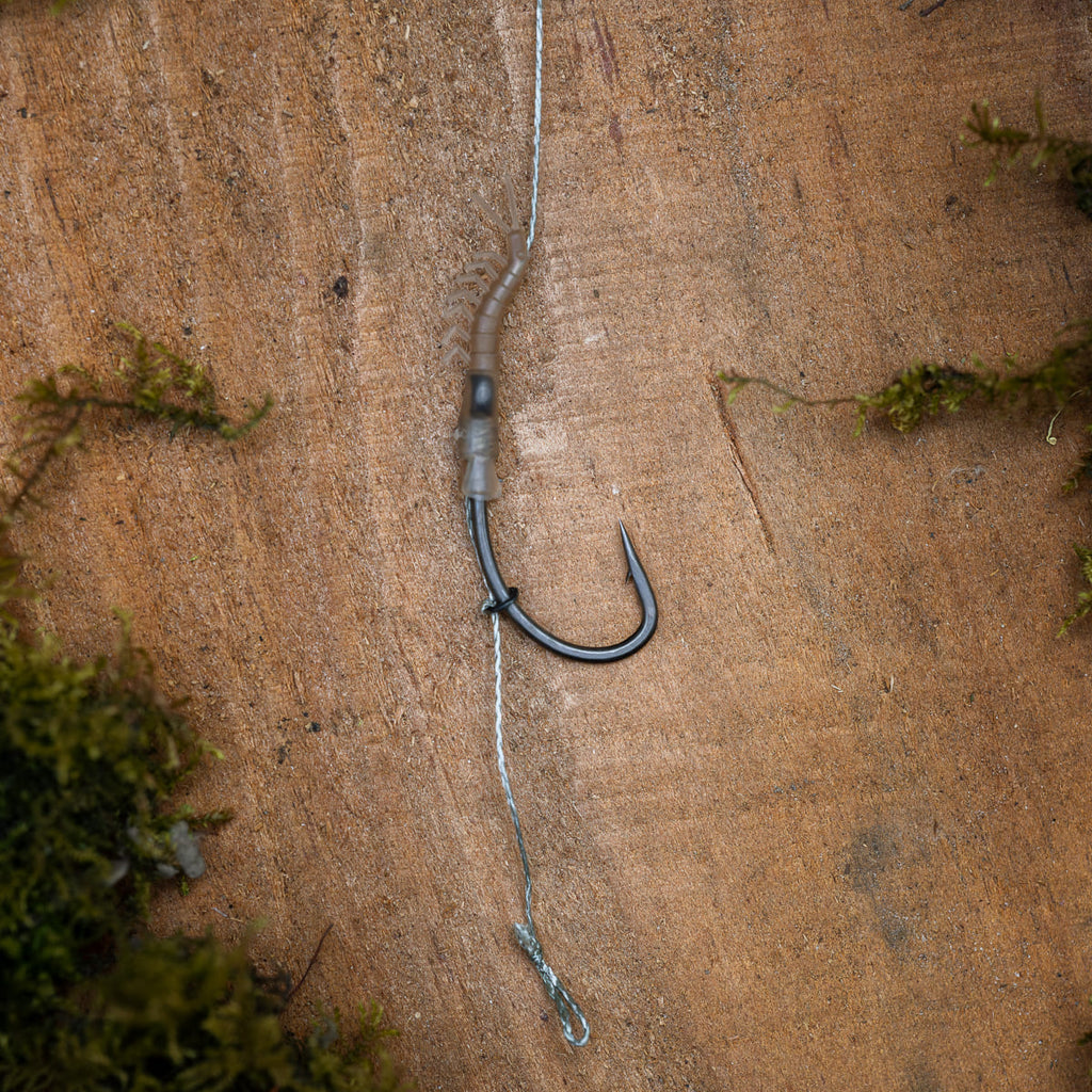 PB Products Anti Blow-Out Shrimp Aligner rig, hook detail