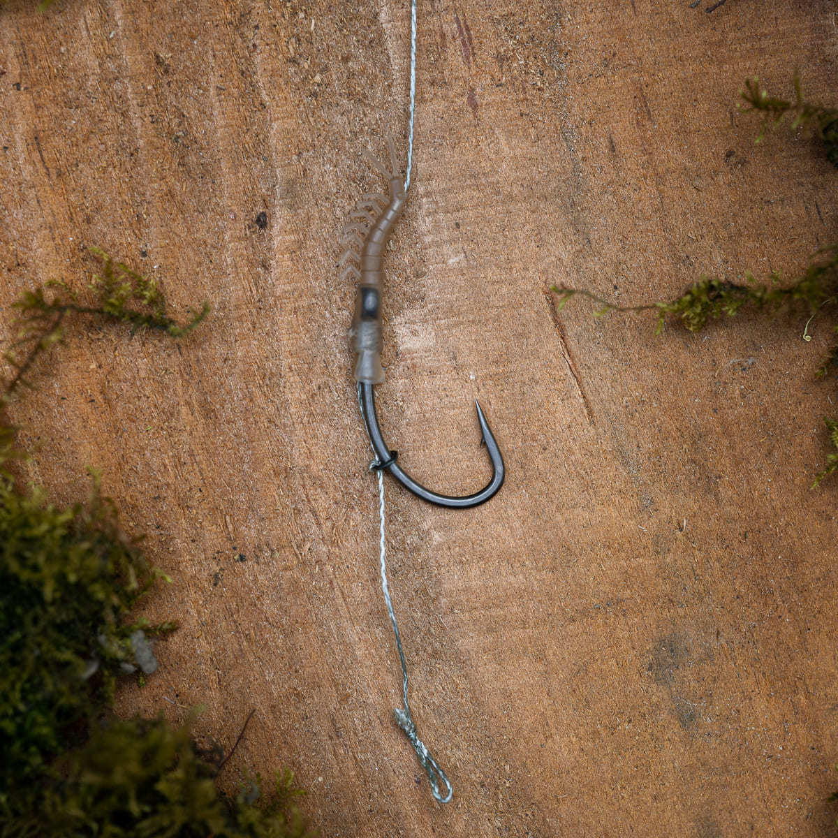 PB Products Anti Blow-Out Shrimp Aligner rig, hook detail