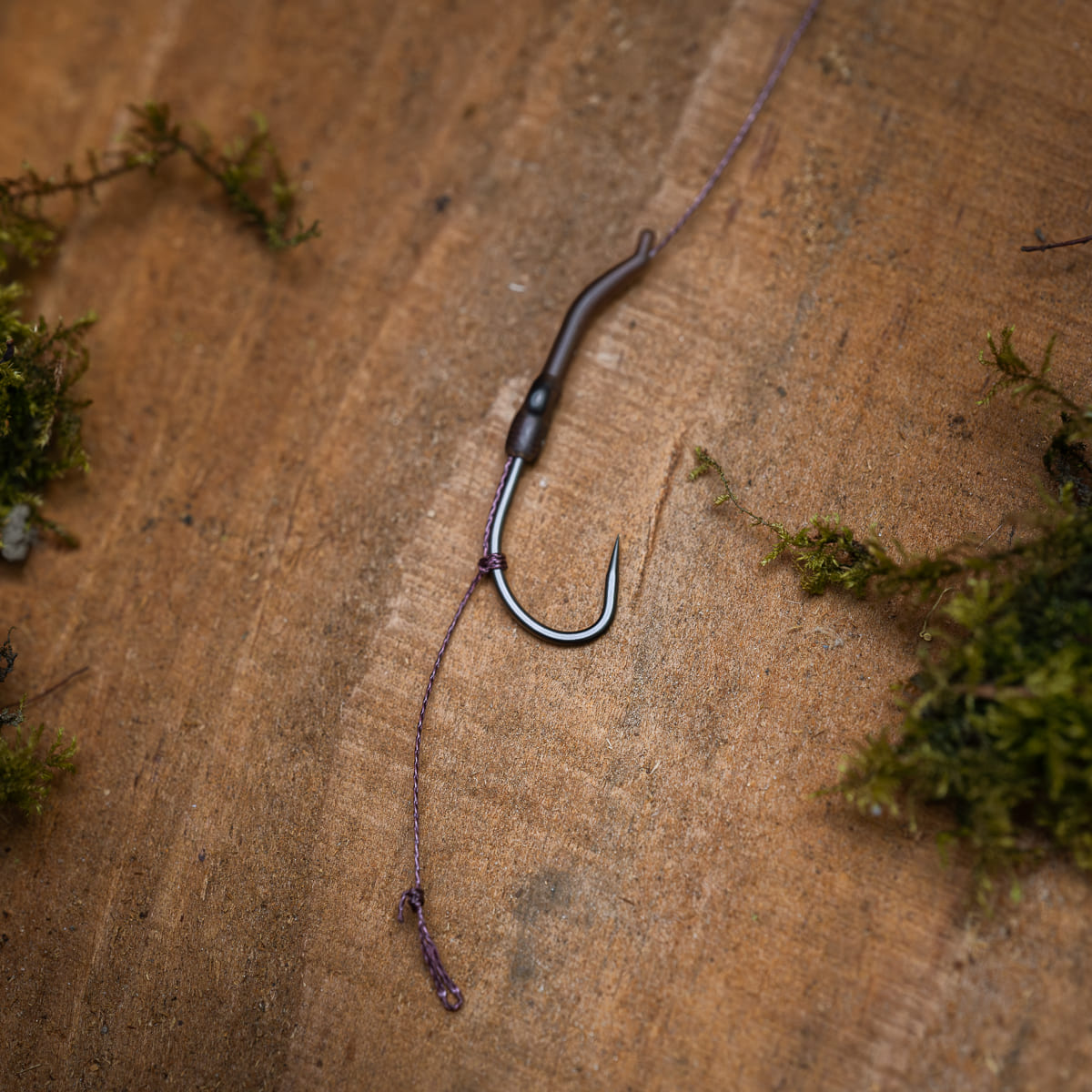 PB Products Barbless Combi rig soft coated, hook detail
