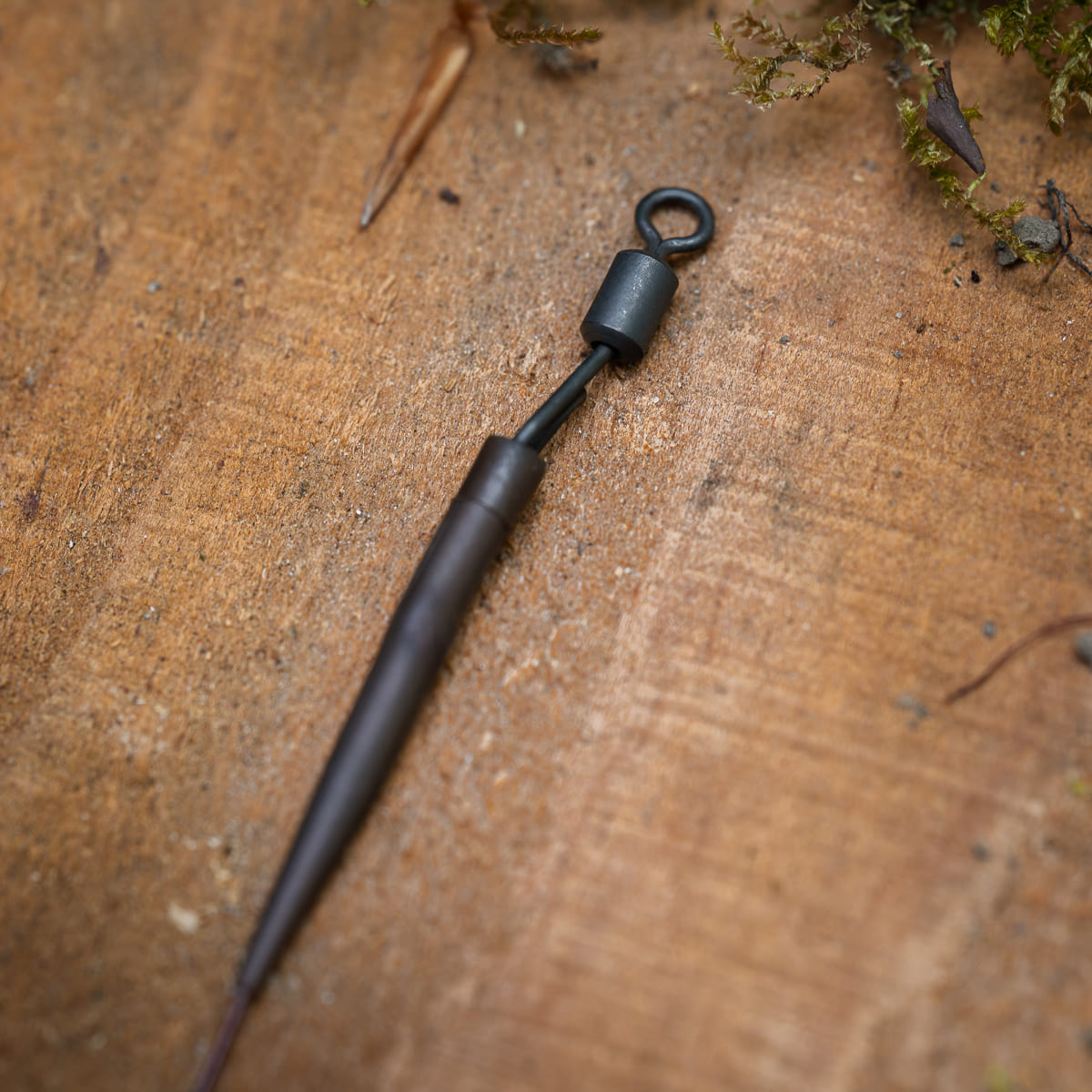 PB Products Barbless Combi rig soft coated, swivel detail