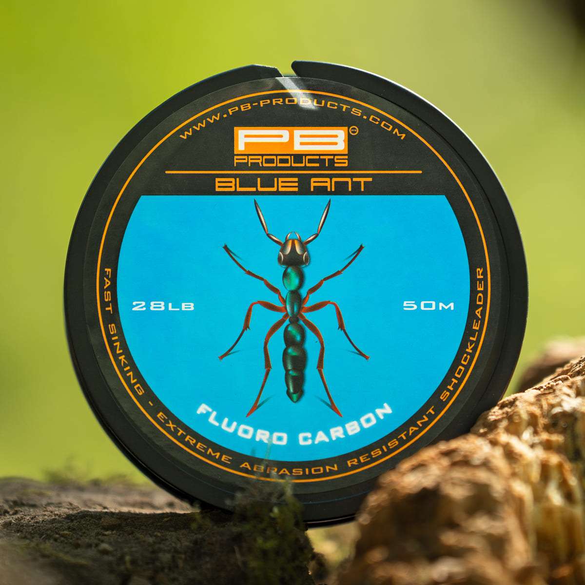 PB Products Blue Ant fluorocarbon leader, 28 lb 50 m
