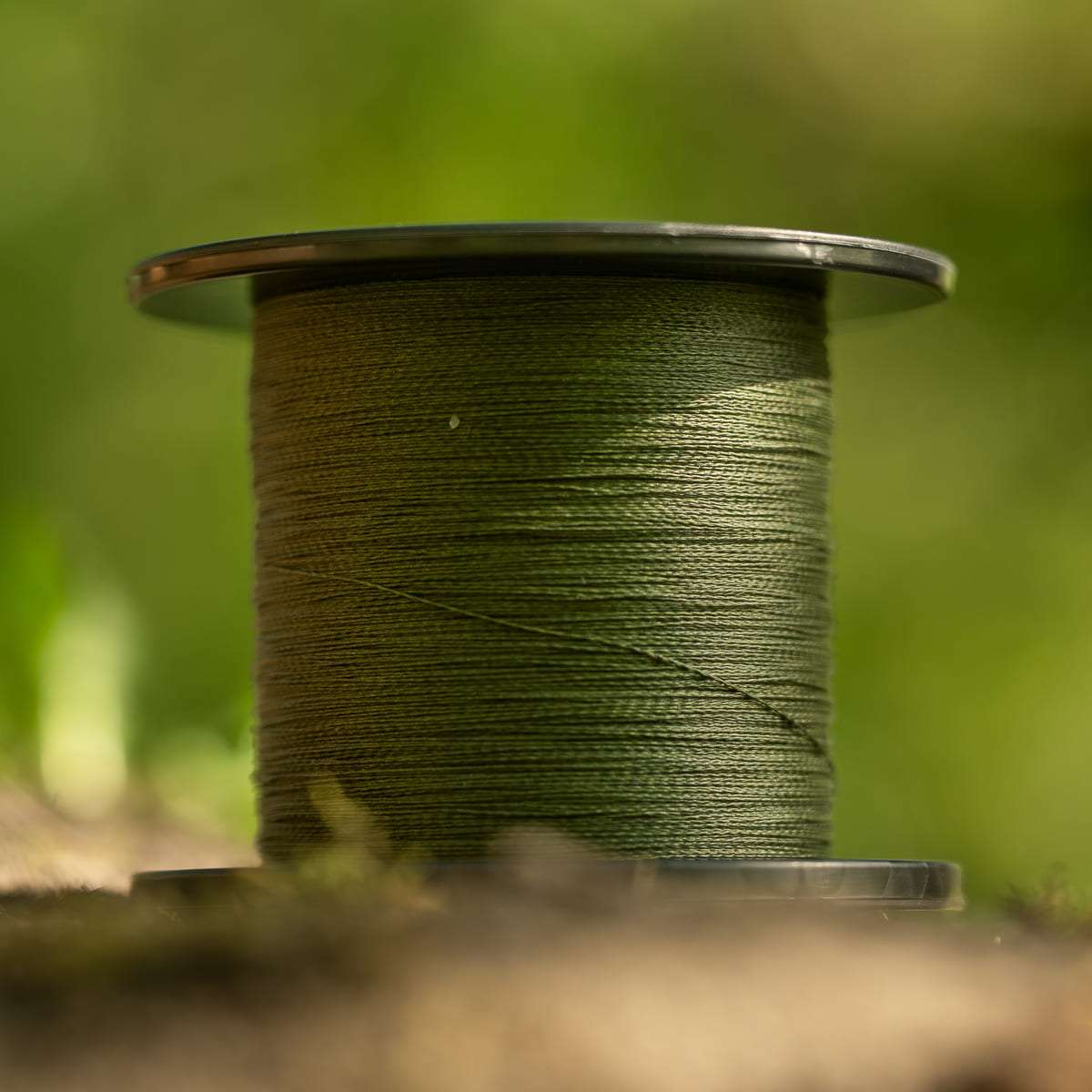 PB Products Bottom Line braided mainline, 0.23 mm, weed