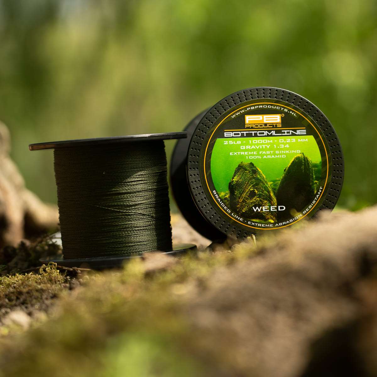 PB Products Bottom Line braided mainline, weed