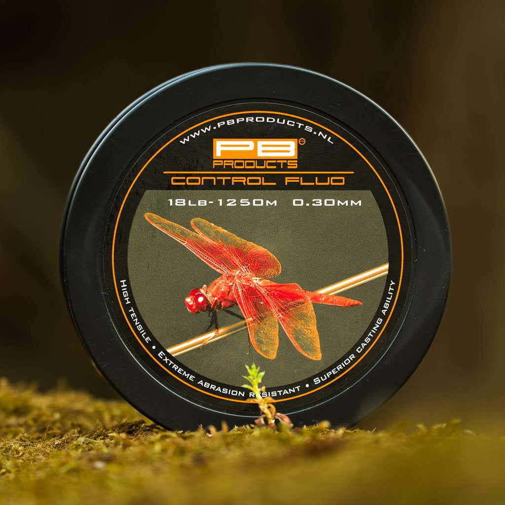 PB Products Control Mono Fluo Orange monofilament mainline, 0.30 mm 18 lb