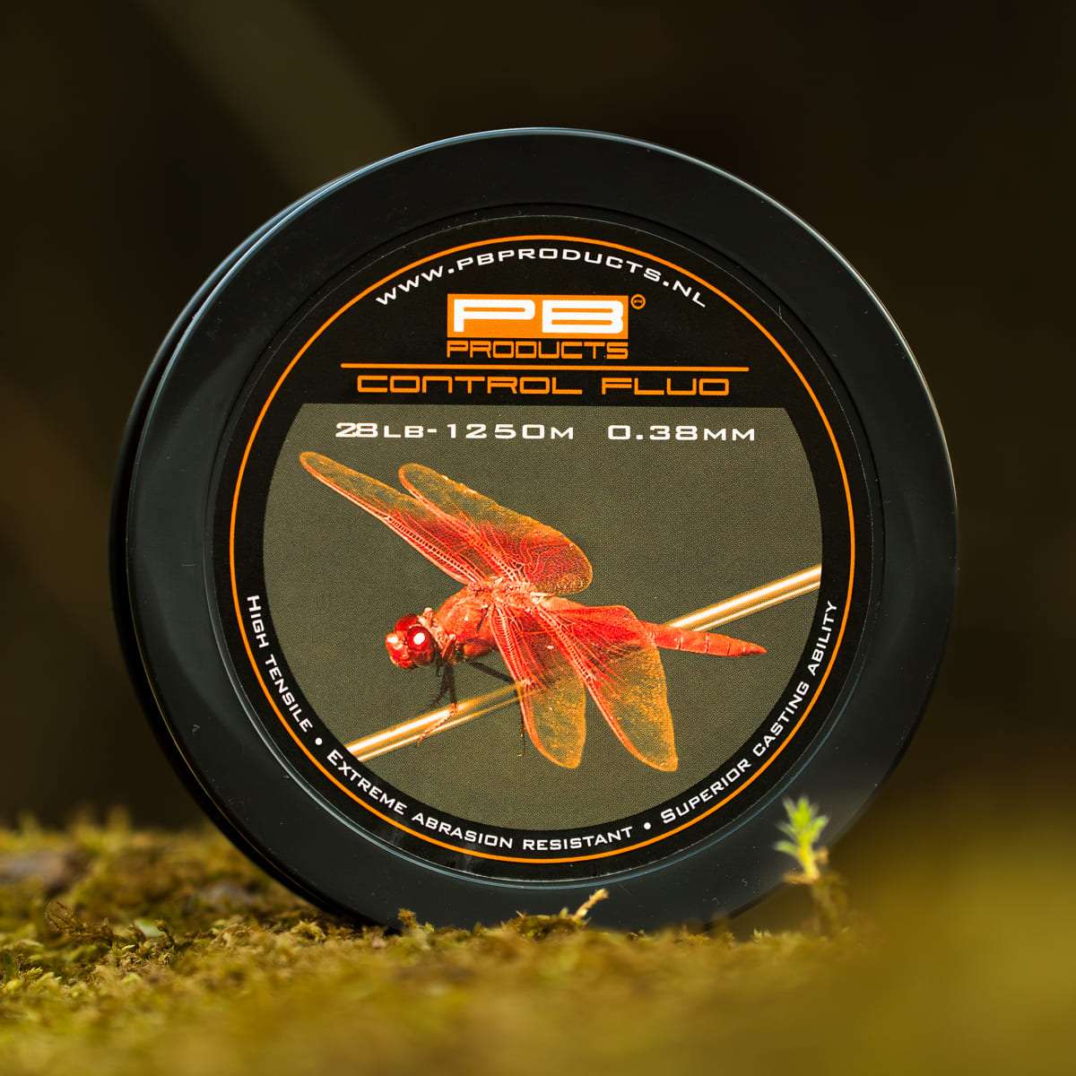 PB Products Control Mono Fluo Orange monofilament mainline, 0.38 mm 28 lb
