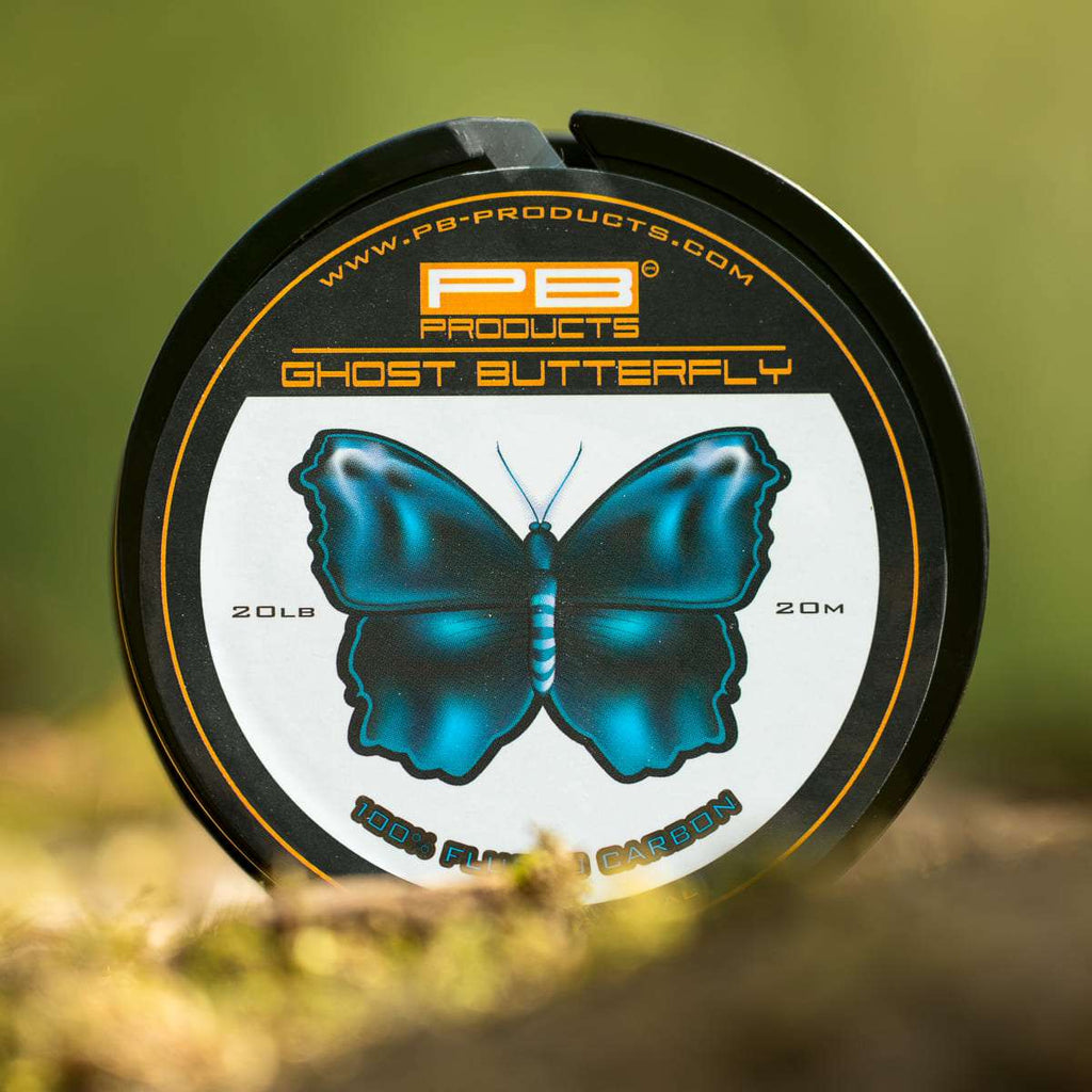 PB Products Ghost Butterfly fluorocarbon hooklink, 20 lb 0.40 mm