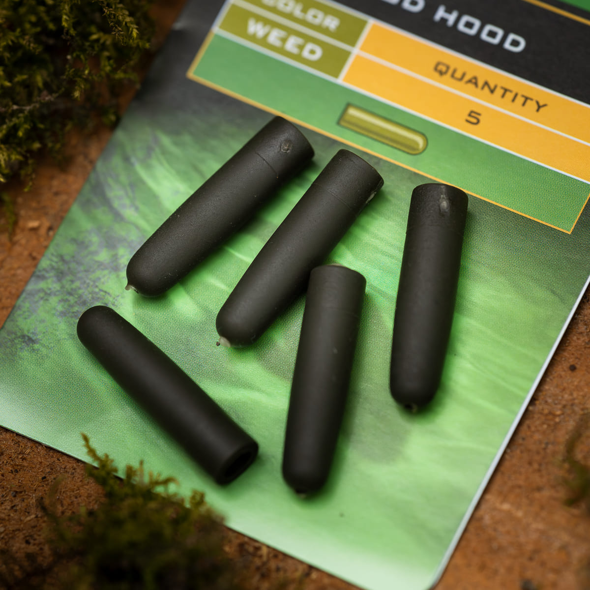 PB Products Heli-Chod Hoods in Weed, 30 mm, side view