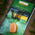 PB Products Heli-Chod X-small rubber and beads in Weed, side view