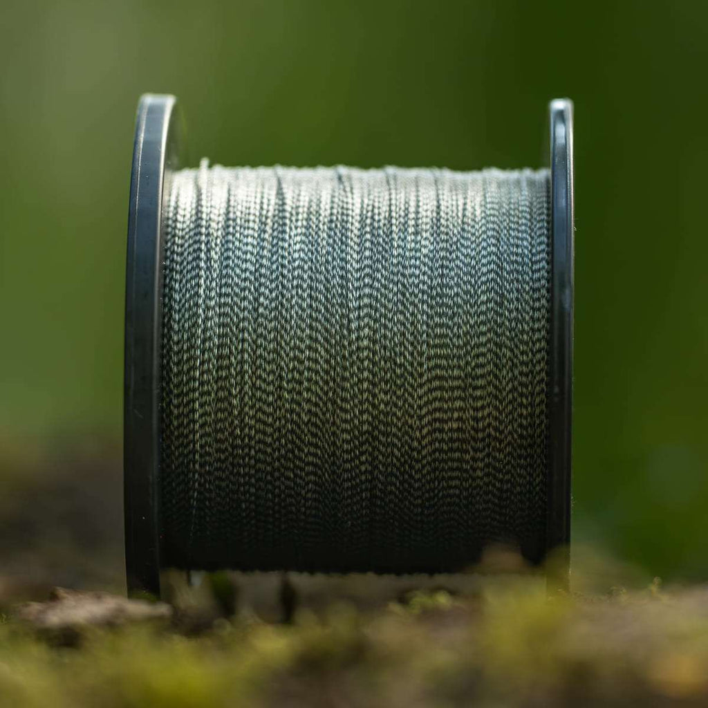 PB Products Hollow Braid braided mainline, side view