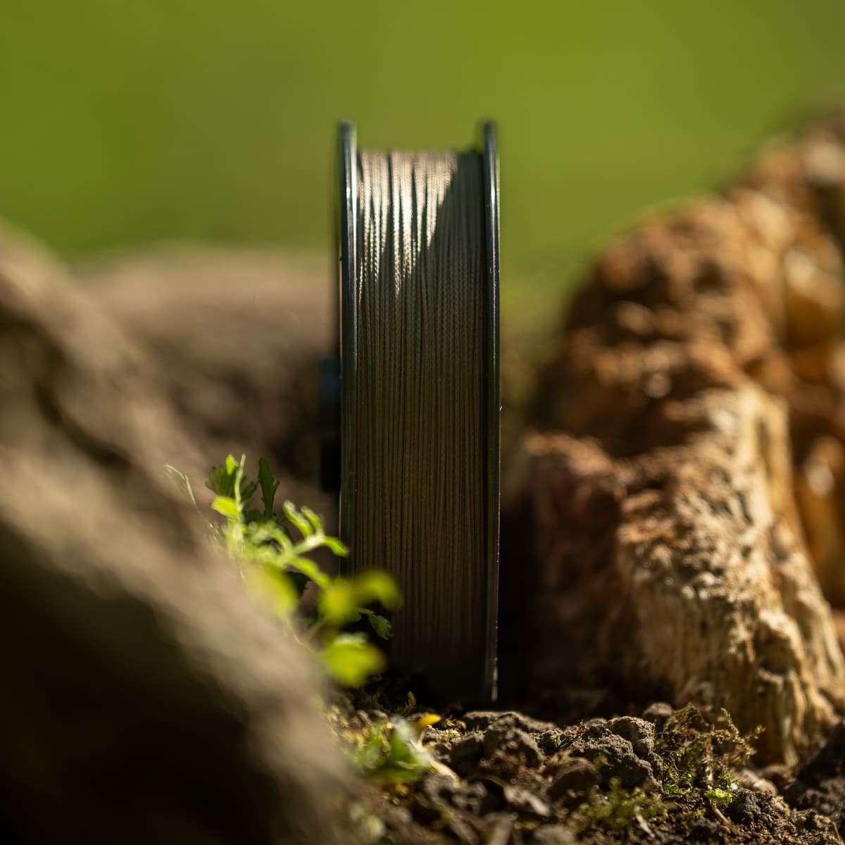 PB Products Hollow Kevlar leader in Silt, side view