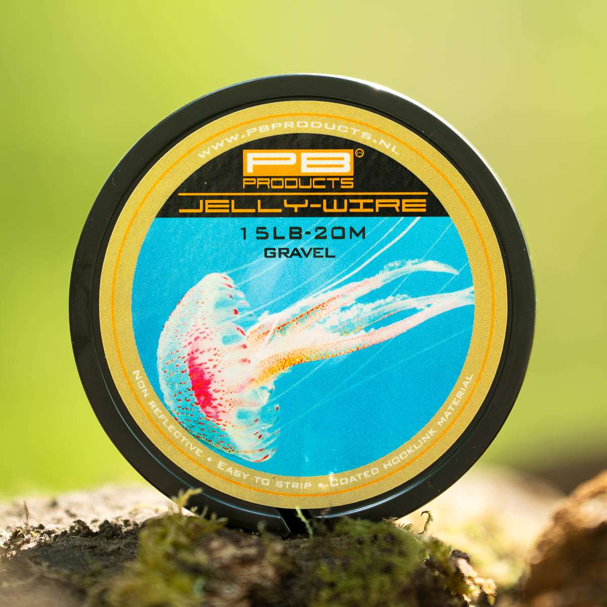 PB Products Jelly Wire hooklink, 15 lb in Gravel