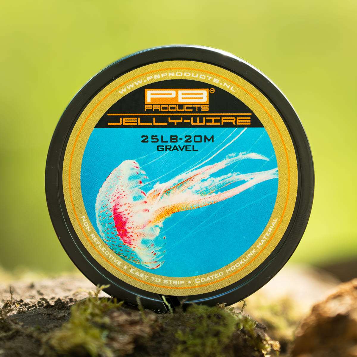 PB Products Jelly Wire hooklink, 25 lb in Gravel