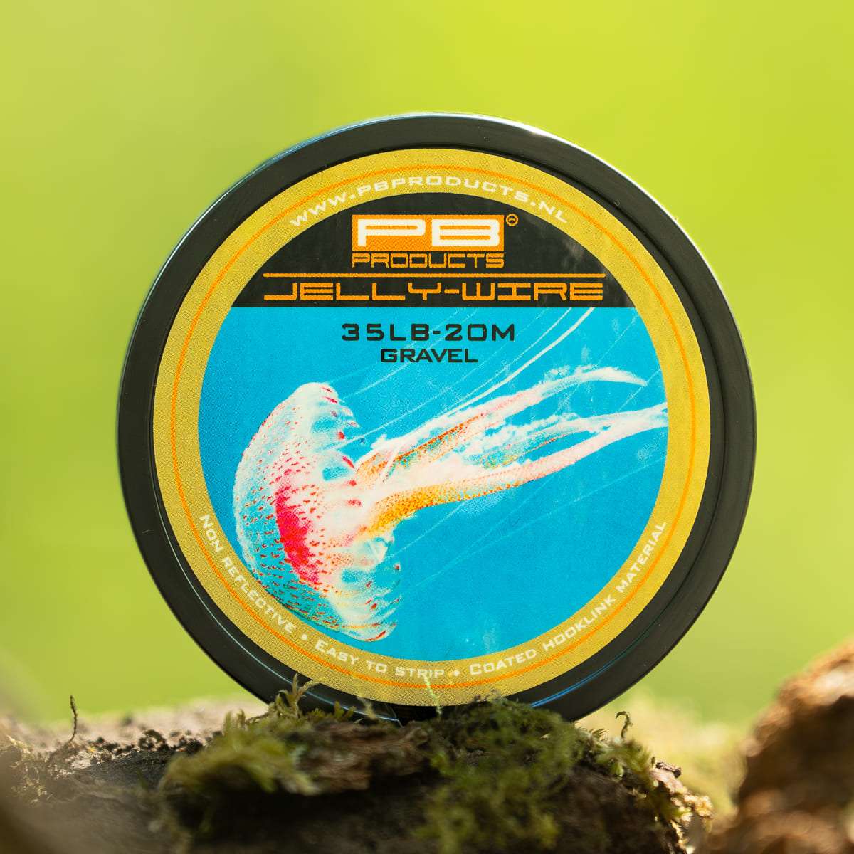 PB Products Jelly Wire hooklink, 35 lb in Gravel
