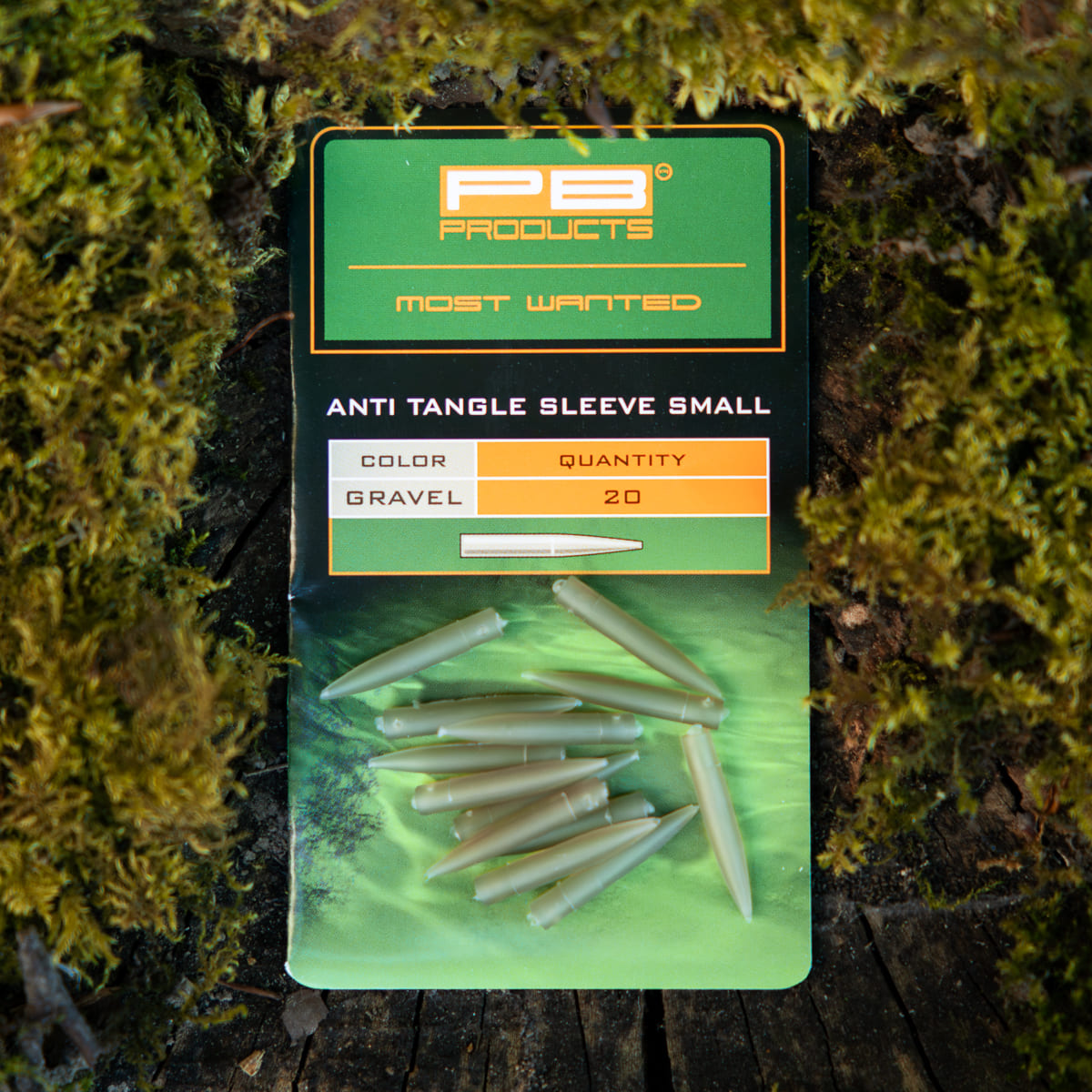 PB Products Anti Tangle Sleeves Small in Gravel, package