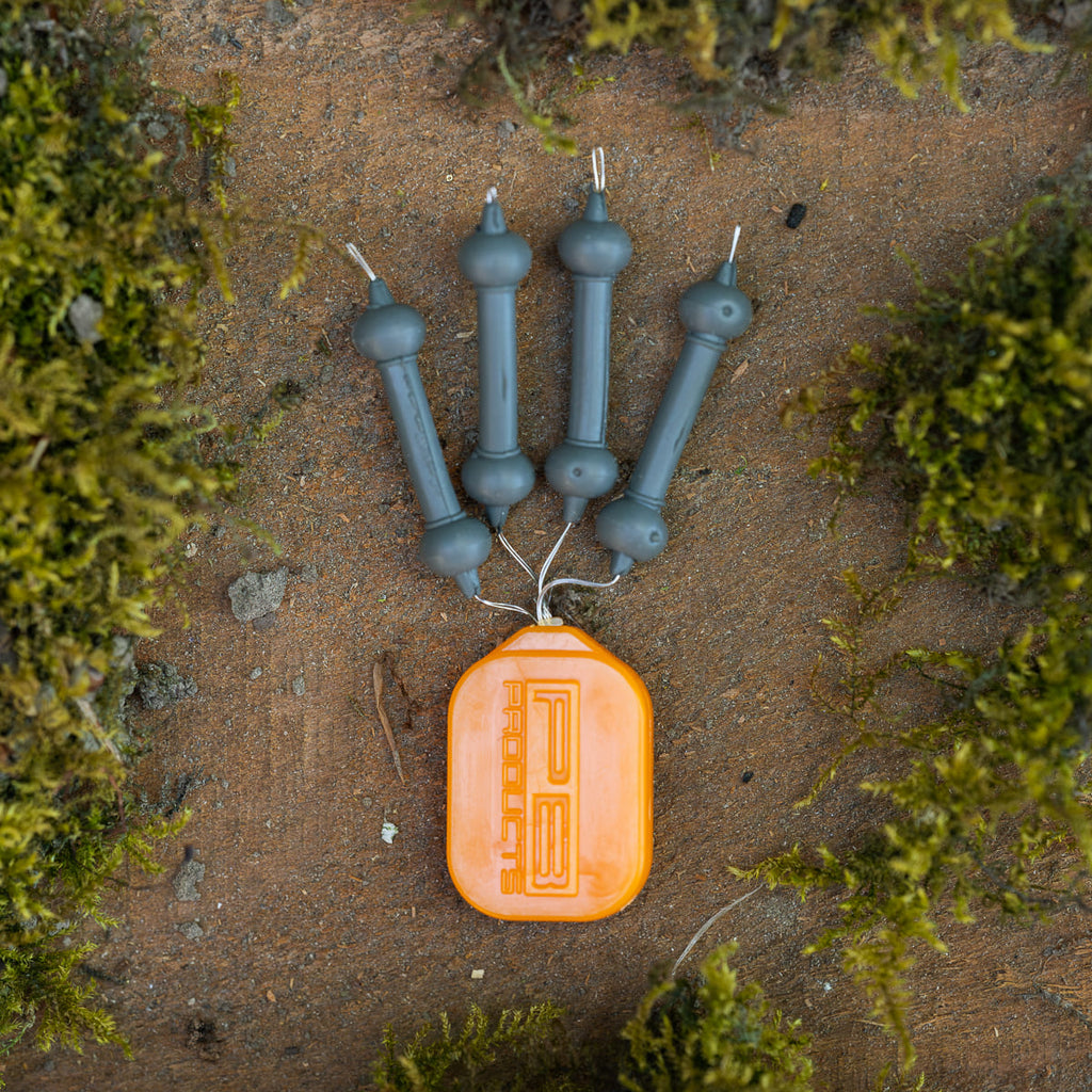PB Products Downforce Tungsten X-small Heli-Chod rubber and beads in Silt