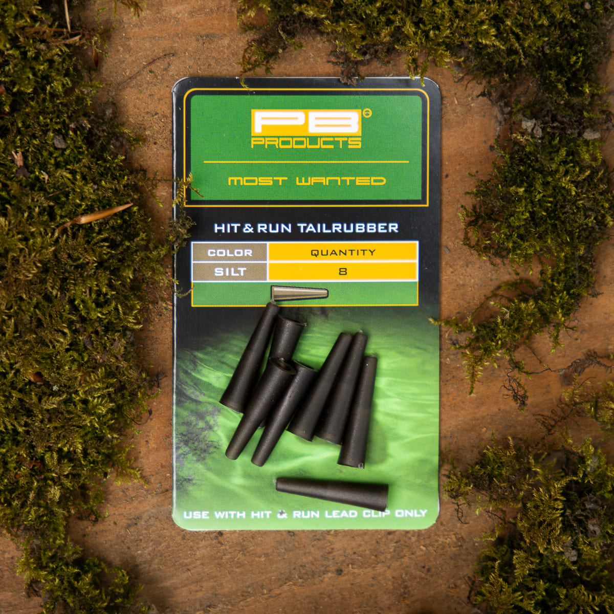 PB Products Hit & Run Tailrubbers leadclip in Silt