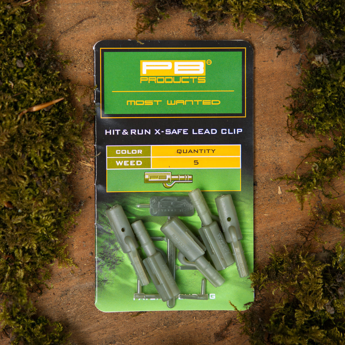 PB Products Hit & Run X-Safe leadclip in Weed