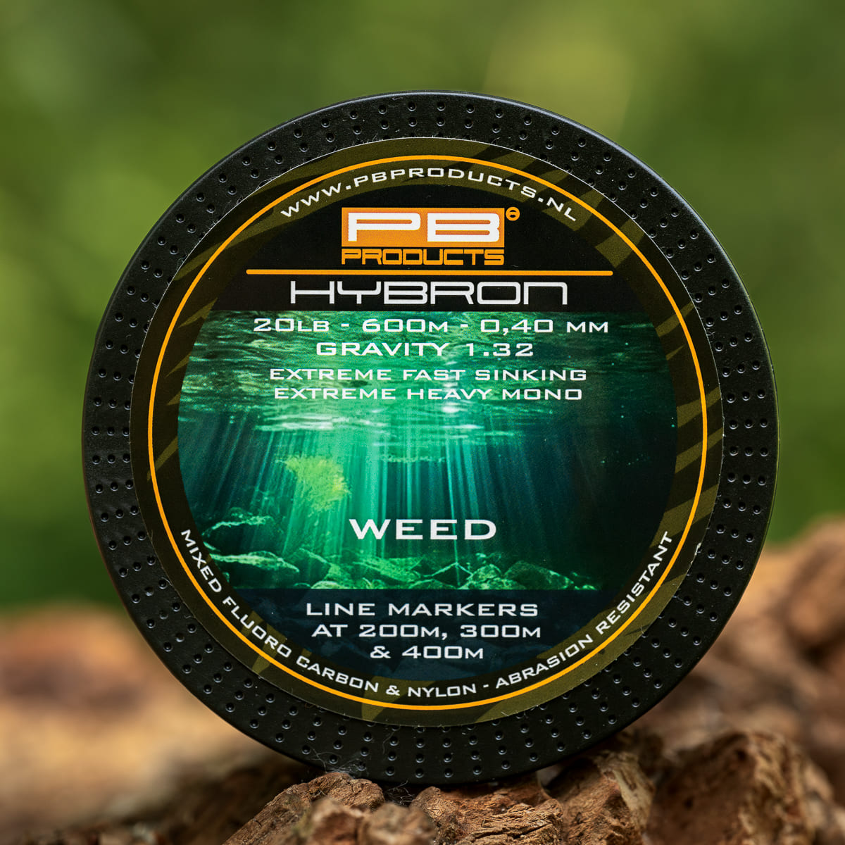 PB Products Hybron Weed monofilament mainline, 0.40 mm 20 lb 600 m