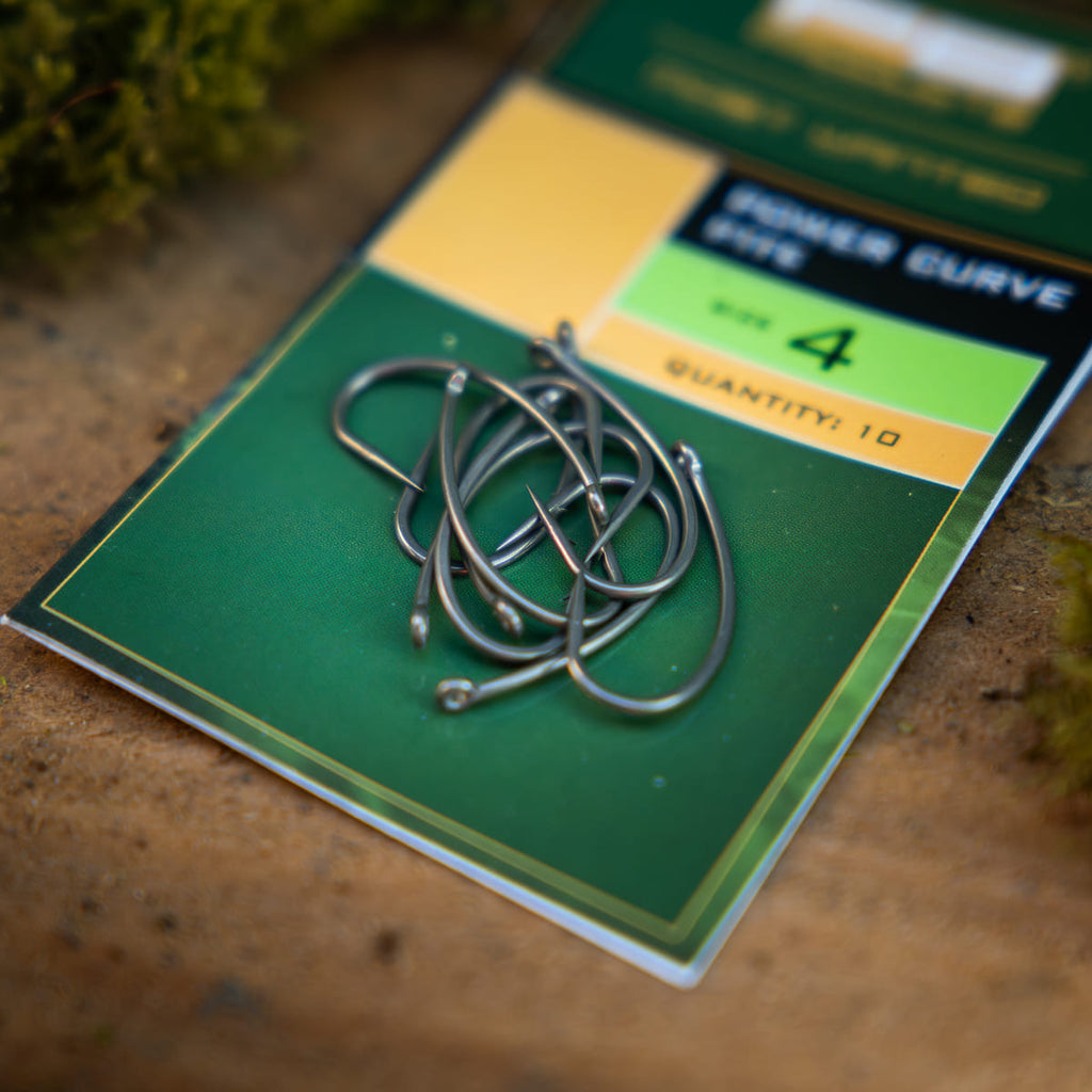 PB Products Power Curve hook, size 4, side view