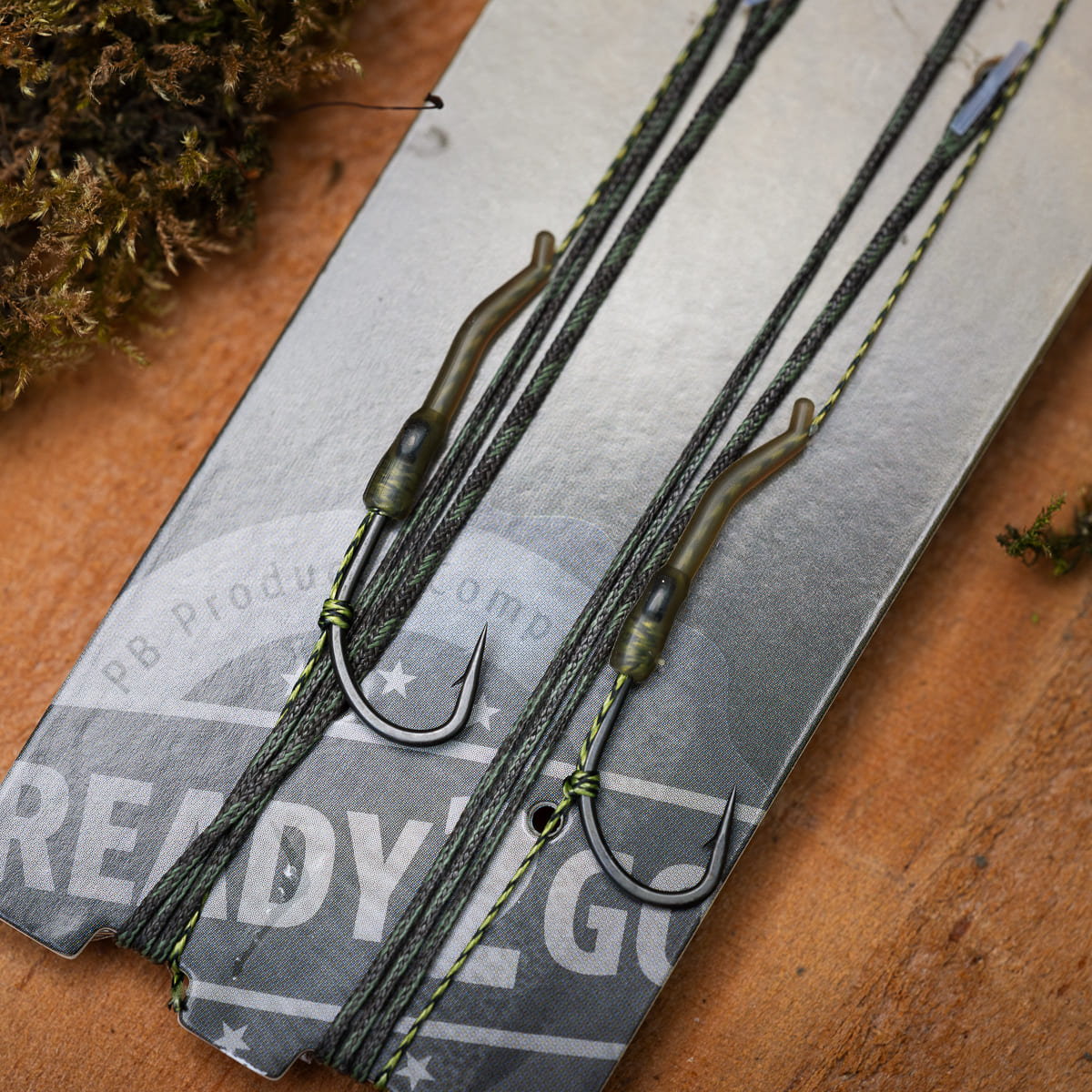 PB Products R2G Silk Ray inline leader with Line Aligner rig, size 4, side view