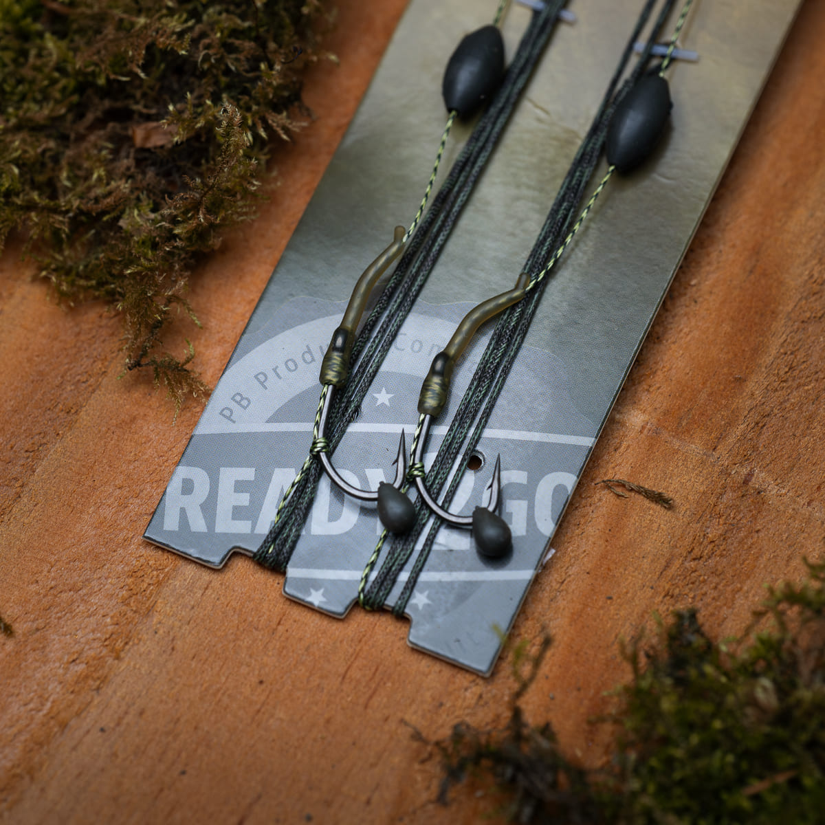 PB Products R2G Silk Ray inline leader with Shot on the Hook overloaded rig, size 4, side view