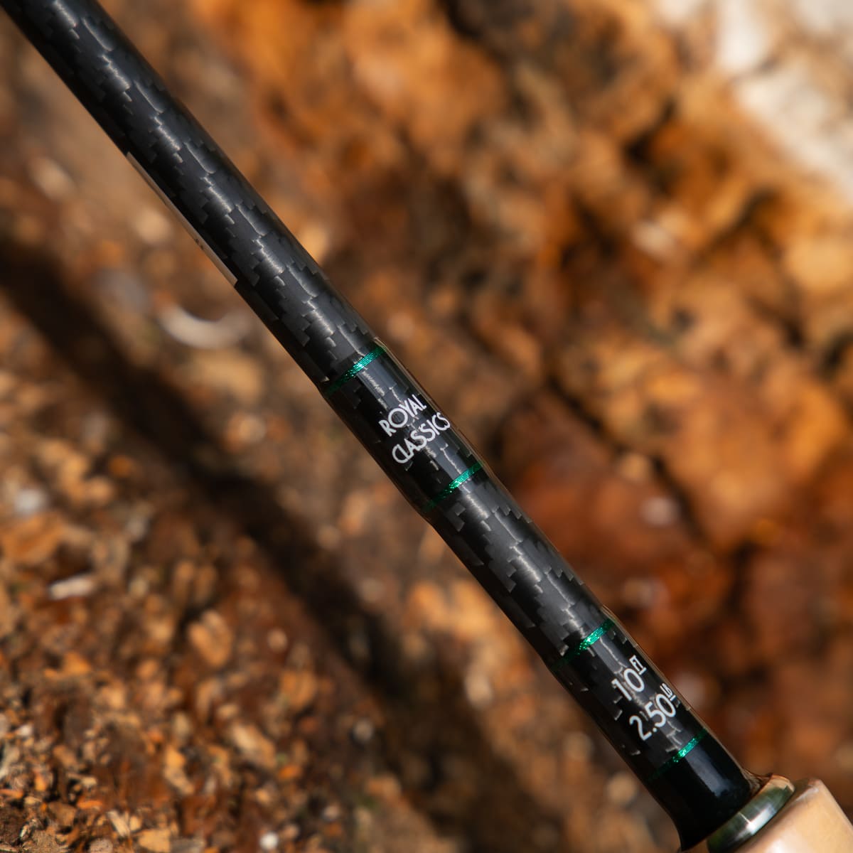 PB Products Royal Classic cork rod, logo