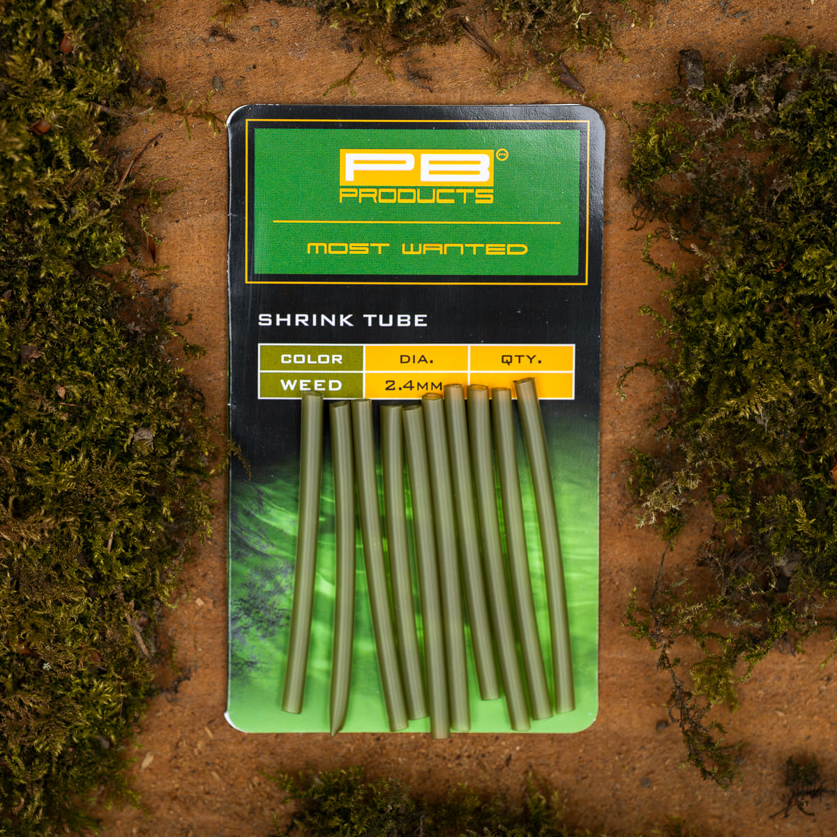 PB Products Shrink Tube, 2.4 mm in Weed, package