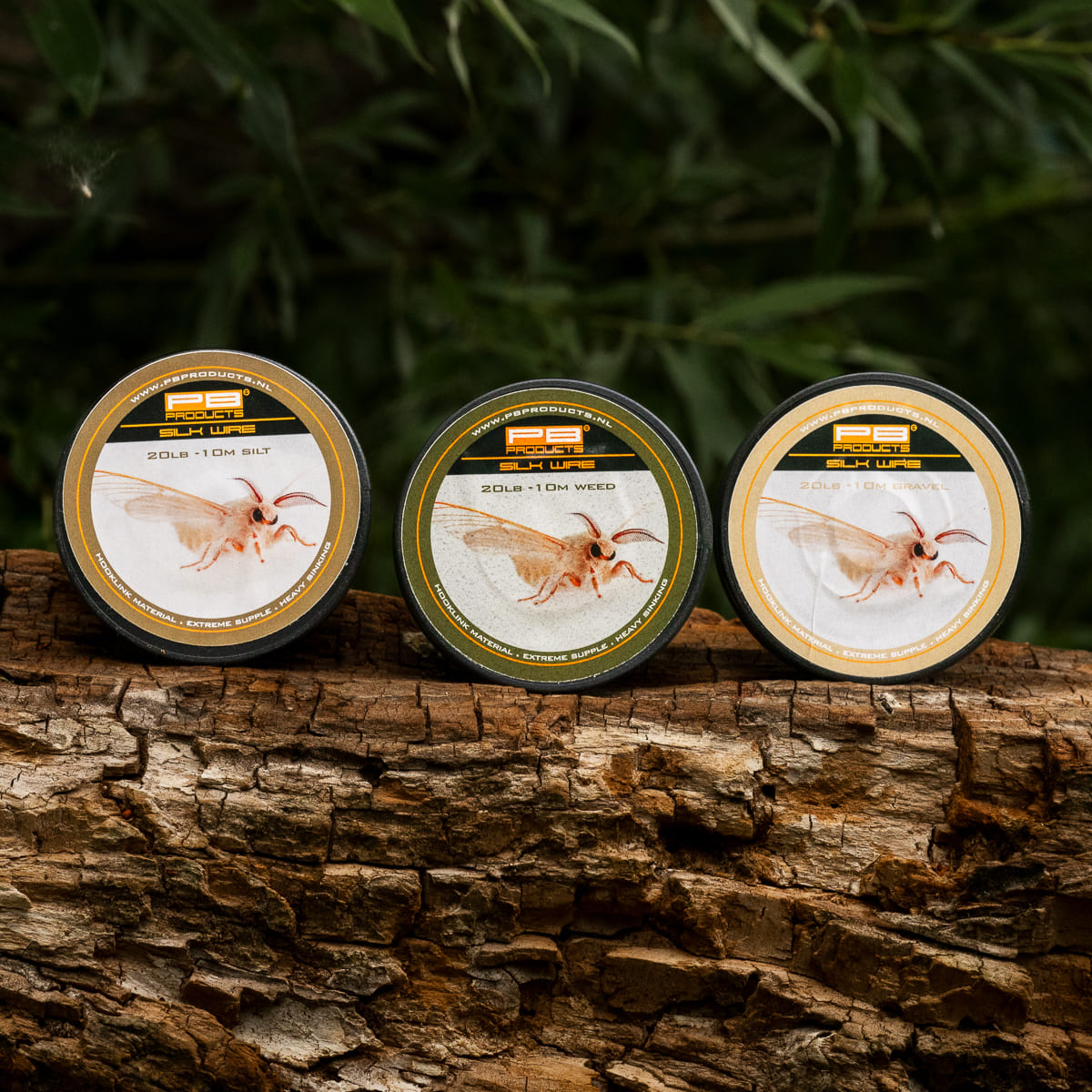 PB Products Silk Wire hooklink, all three colours