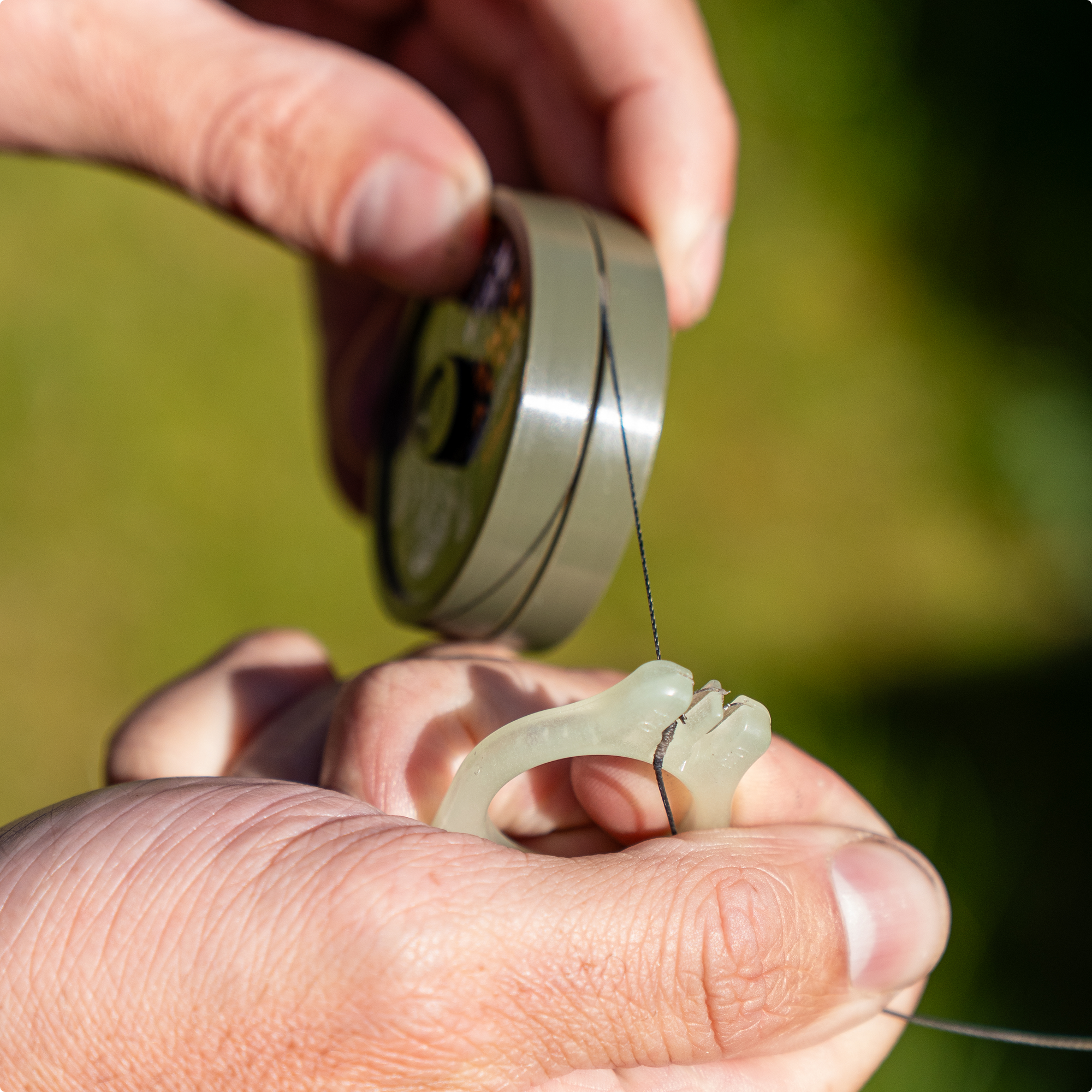 PB Products Jelly Wire Loaded Camo hooklink, on the bank