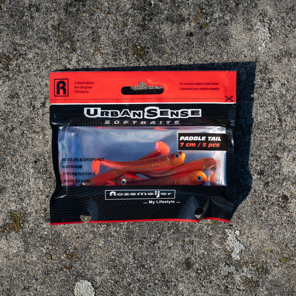 Urban Sense Paddle Tail 5pcs 6cm