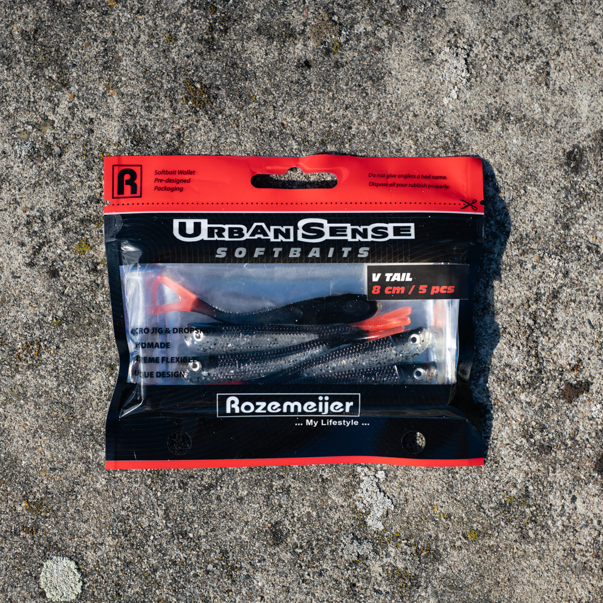 Urban Sense V-Tail 5pcs 8cm