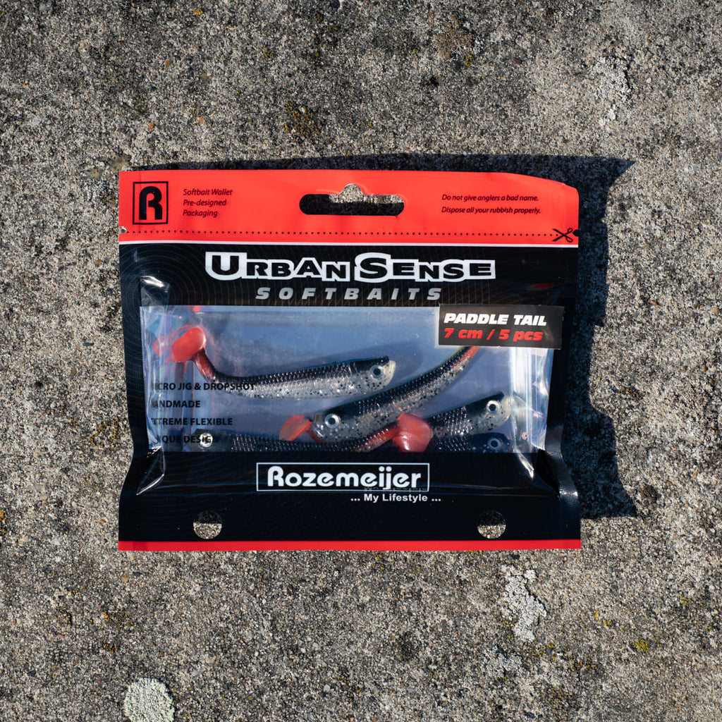 Urban Sense Paddle Tail 5pcs 6cm