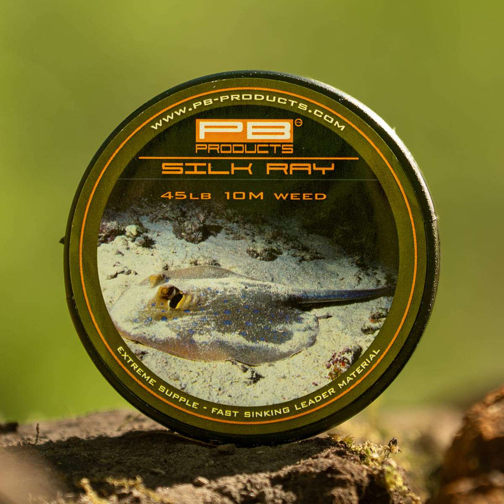 PB Products Silk Ray leader, 45 lb in Weed