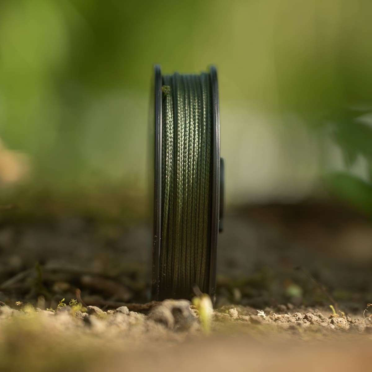 PB Products Stretch Attack shock leader in Weed, side view