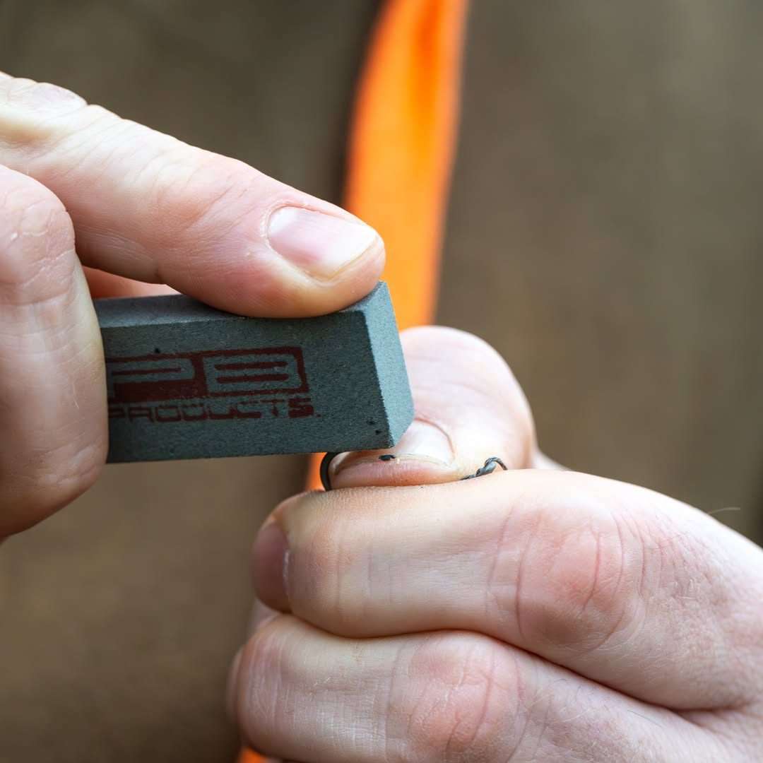 PB Products The Rock hook sharpener, close up